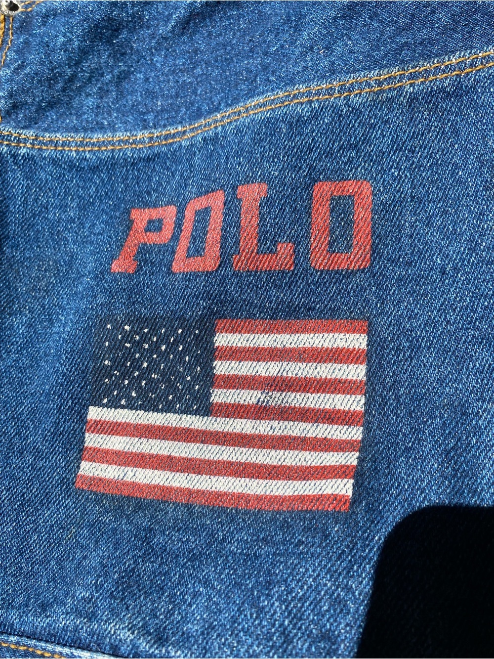 Polo American Denim sling drawstring backpack